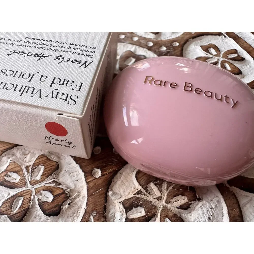 Rare Beauty Stay Vulnerable Melting Cream Blush Nearly Apricot 5g with Box